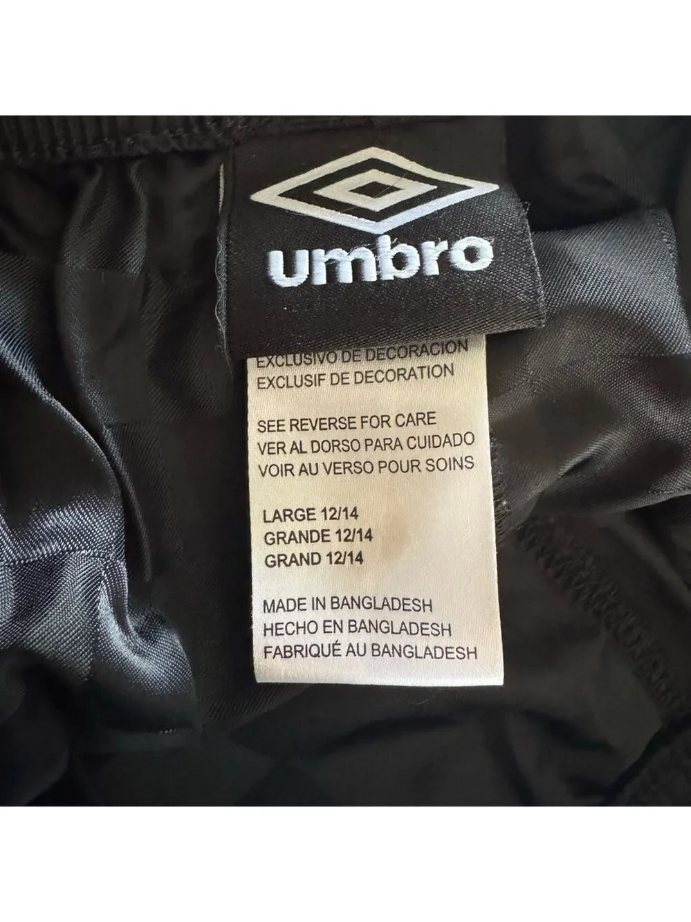 Umbro Black Athletic Shorts